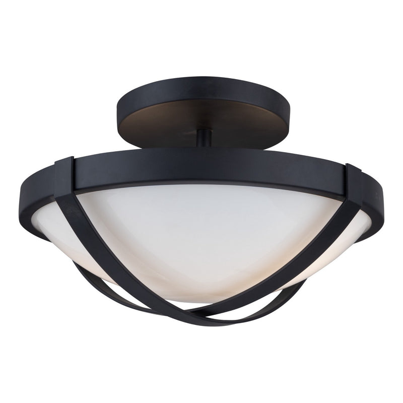 Artcraft Canada - AC11703BK - Two Light Flush Mount - Cara - Black