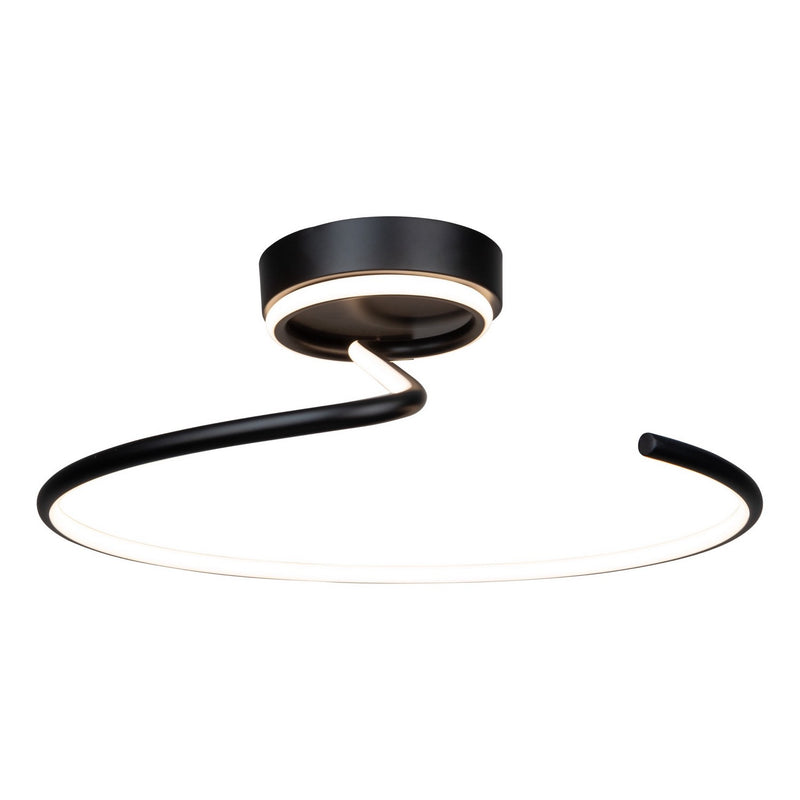 LED Semi-Flush Mount<br /><span style="color:#4AB0CE;">Entrega: 4-10 dias en USA</span><br /><span style="color:#4AB0CE;font-size:60%;">PREGUNTE POR ENTREGA EN PANAMA</span><br />Collection: Halo<br />Finish: Black