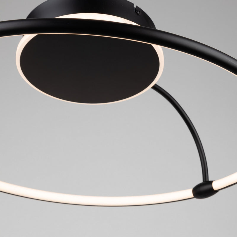Artcraft Canada - AC6633BK - LED Semi-Flush Mount - Halo - Black