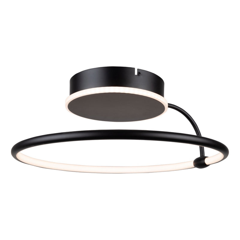 LED Semi-Flush Mount<br /><span style="color:#4AB0CE;">Entrega: 4-10 dias en USA</span><br /><span style="color:#4AB0CE;font-size:60%;">PREGUNTE POR ENTREGA EN PANAMA</span><br />Collection: Halo<br />Finish: Black