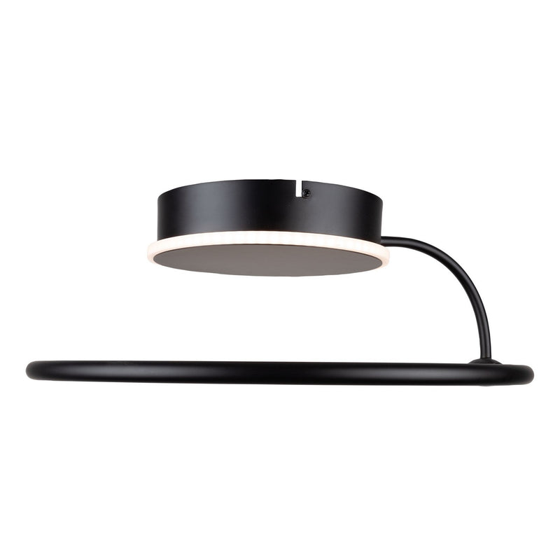 LED Semi-Flush Mount<br /><span style="color:#4AB0CE;">Entrega: 4-10 dias en USA</span><br /><span style="color:#4AB0CE;font-size:60%;">PREGUNTE POR ENTREGA EN PANAMA</span><br />Collection: Halo<br />Finish: Black