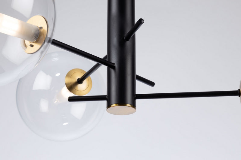 Artcraft Canada - AC11763VB - Three Light Semi-Flush Mount - Aurelia - Matte Black & Brass