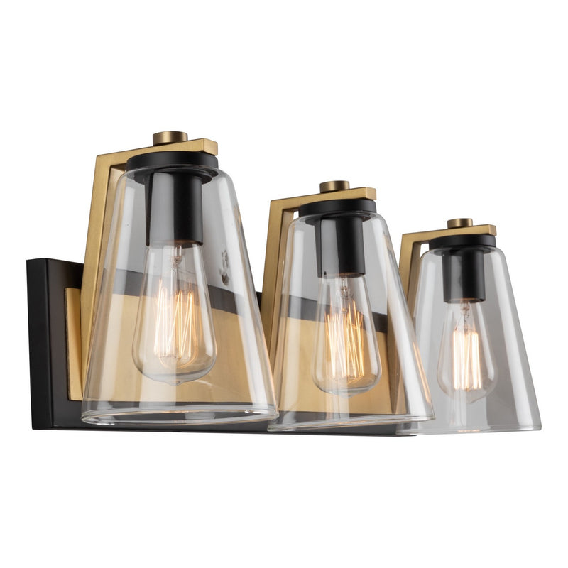 One Light Wall Sconce<br /><span style="color:#4AB0CE;">Entrega: 4-10 dias en USA</span><br /><span style="color:#4AB0CE;font-size:60%;">PREGUNTE POR ENTREGA EN PANAMA</span><br />Collection: Treviso<br />Finish: Black & Brass