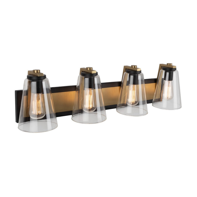 Artcraft Canada - AC11794BB - Three Light Vanity - Treviso - Black & Brass