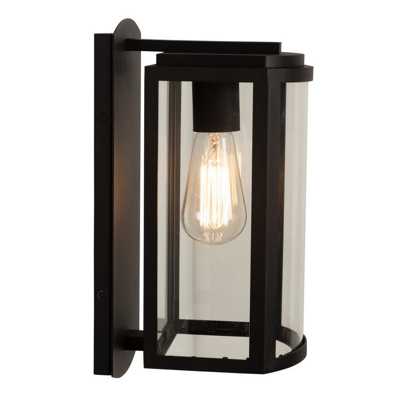 One Light Outdoor Wall Mount<br /><span style="color:#4AB0CE;">Entrega: 4-10 dias en USA</span><br /><span style="color:#4AB0CE;font-size:60%;">PREGUNTE POR ENTREGA EN PANAMA</span><br />Collection: Lakewood<br />Finish: Matte Black