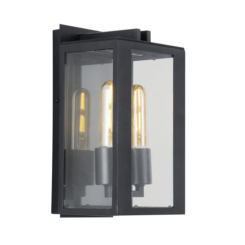 Two Light Outdoor Wall Mount<br /><span style="color:#4AB0CE;">Entrega: 4-10 dias en USA</span><br /><span style="color:#4AB0CE;font-size:60%;">PREGUNTE POR ENTREGA EN PANAMA</span><br />Collection: Waterville<br />Finish: Matte Black