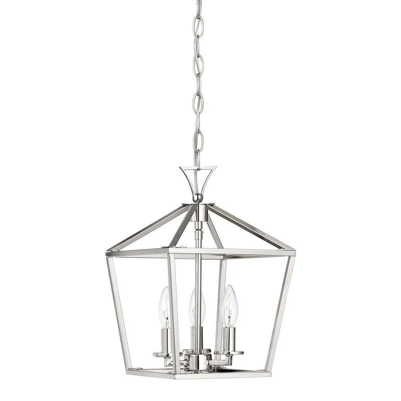 Three Light Pendant<br /><span style="color:#4AB0CE;">Entrega: 4-10 dias en USA</span><br /><span style="color:#4AB0CE;font-size:60%;">PREGUNTE POR ENTREGA EN PANAMA</span><br />Collection: Townsend<br />Finish: Polished Nickel