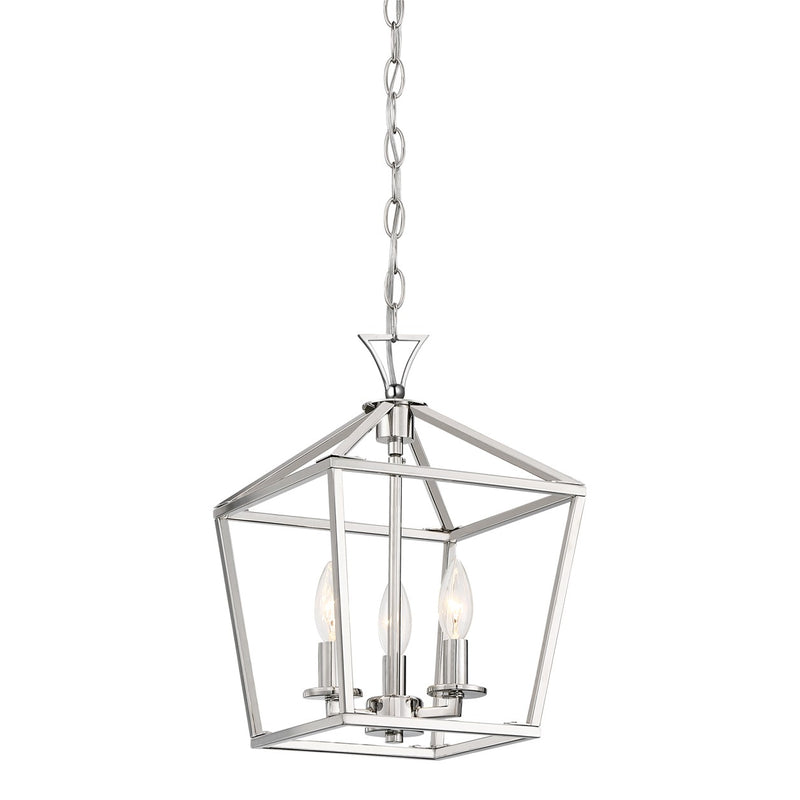 Three Light Pendant<br /><span style="color:#4AB0CE;">Entrega: 4-10 dias en USA</span><br /><span style="color:#4AB0CE;font-size:60%;">PREGUNTE POR ENTREGA EN PANAMA</span><br />Collection: Townsend<br />Finish: Polished Nickel