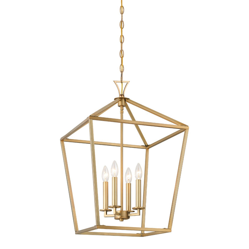 Four Light Pendant<br /><span style="color:#4AB0CE;">Entrega: 4-10 dias en USA</span><br /><span style="color:#4AB0CE;font-size:60%;">PREGUNTE POR ENTREGA EN PANAMA</span><br />Collection: Townsend<br />Finish: Warm Brass