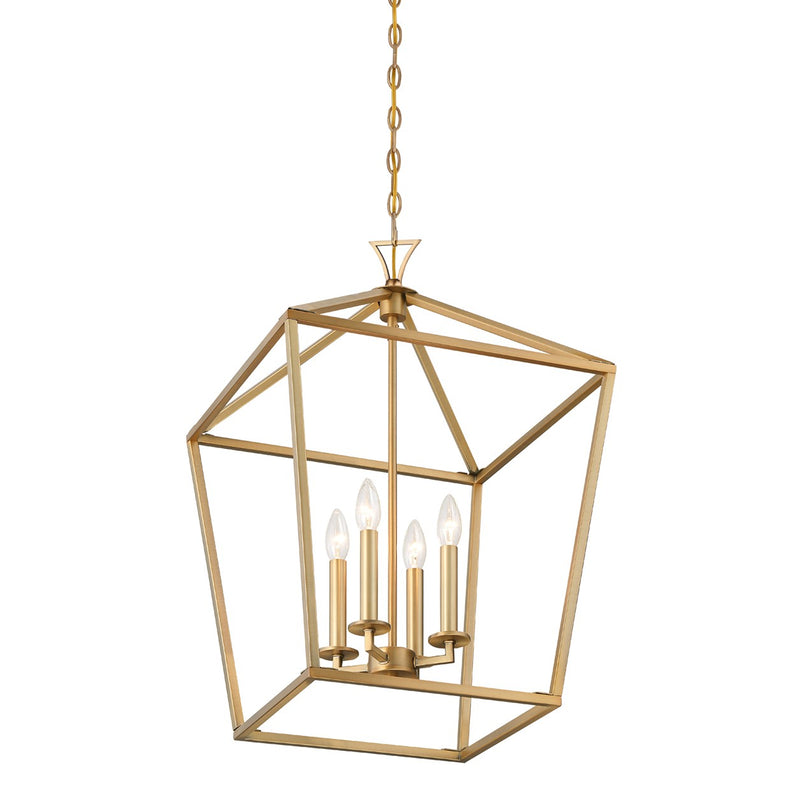 Four Light Pendant<br /><span style="color:#4AB0CE;">Entrega: 4-10 dias en USA</span><br /><span style="color:#4AB0CE;font-size:60%;">PREGUNTE POR ENTREGA EN PANAMA</span><br />Collection: Townsend<br />Finish: Warm Brass