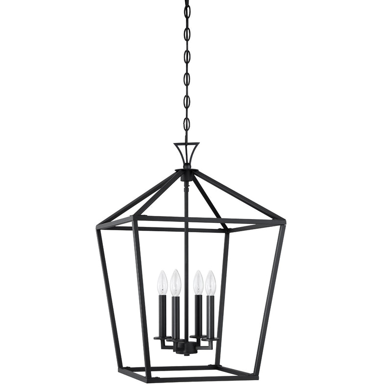 Four Light Pendant<br /><span style="color:#4AB0CE;">Entrega: 4-10 dias en USA</span><br /><span style="color:#4AB0CE;font-size:60%;">PREGUNTE POR ENTREGA EN PANAMA</span><br />Collection: Townsend<br />Finish: Matte Black