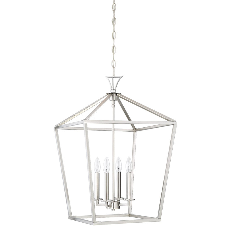 Four Light Pendant<br /><span style="color:#4AB0CE;">Entrega: 4-10 dias en USA</span><br /><span style="color:#4AB0CE;font-size:60%;">PREGUNTE POR ENTREGA EN PANAMA</span><br />Collection: Townsend<br />Finish: Satin Nickel