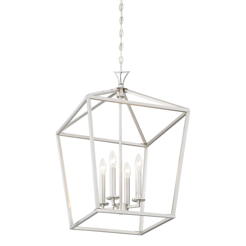 Four Light Pendant<br /><span style="color:#4AB0CE;">Entrega: 4-10 dias en USA</span><br /><span style="color:#4AB0CE;font-size:60%;">PREGUNTE POR ENTREGA EN PANAMA</span><br />Collection: Townsend<br />Finish: Satin Nickel