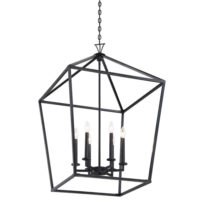 Six Light Pendant<br /><span style="color:#4AB0CE;">Entrega: 4-10 dias en USA</span><br /><span style="color:#4AB0CE;font-size:60%;">PREGUNTE POR ENTREGA EN PANAMA</span><br />Collection: Townsend<br />Finish: Classic Bronze