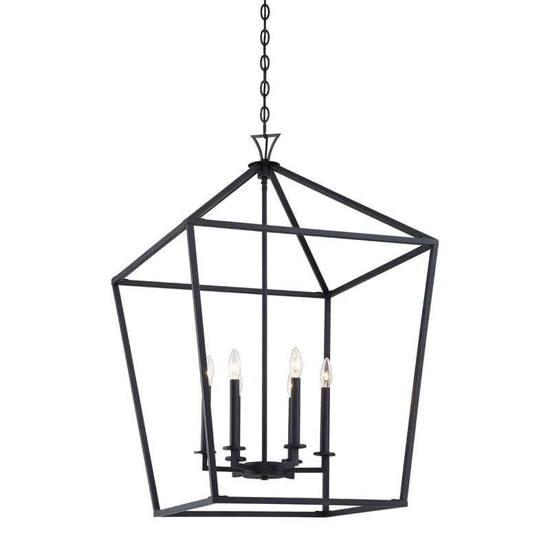 Six Light Pendant<br /><span style="color:#4AB0CE;">Entrega: 4-10 dias en USA</span><br /><span style="color:#4AB0CE;font-size:60%;">PREGUNTE POR ENTREGA EN PANAMA</span><br />Collection: Townsend<br />Finish: Matte Black