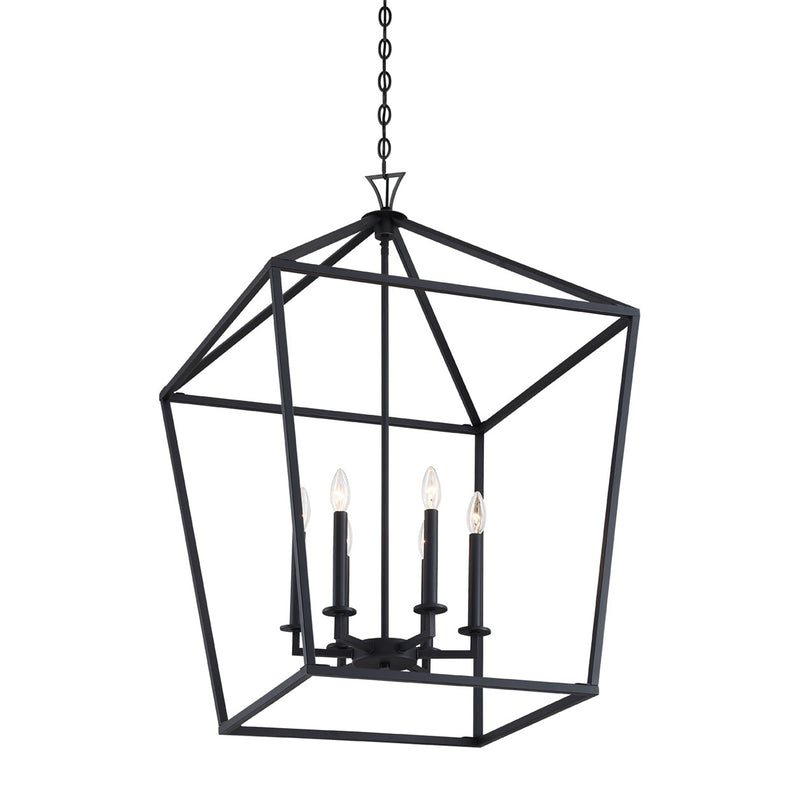 Six Light Pendant<br /><span style="color:#4AB0CE;">Entrega: 4-10 dias en USA</span><br /><span style="color:#4AB0CE;font-size:60%;">PREGUNTE POR ENTREGA EN PANAMA</span><br />Collection: Townsend<br />Finish: Matte Black