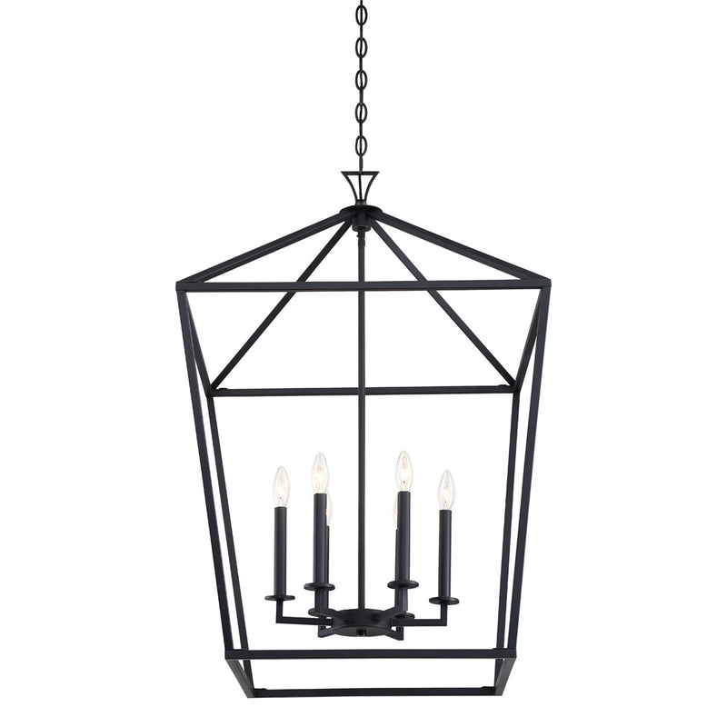 Savoy House - 3-422-6-89 - Six Light Pendant - Townsend - Matte Black