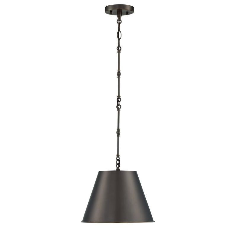 One Light Pendant<br /><span style="color:#4AB0CE;">Entrega: 4-10 dias en USA</span><br /><span style="color:#4AB0CE;font-size:60%;">PREGUNTE POR ENTREGA EN PANAMA</span><br />Collection: Alden<br />Finish: Old Bronze