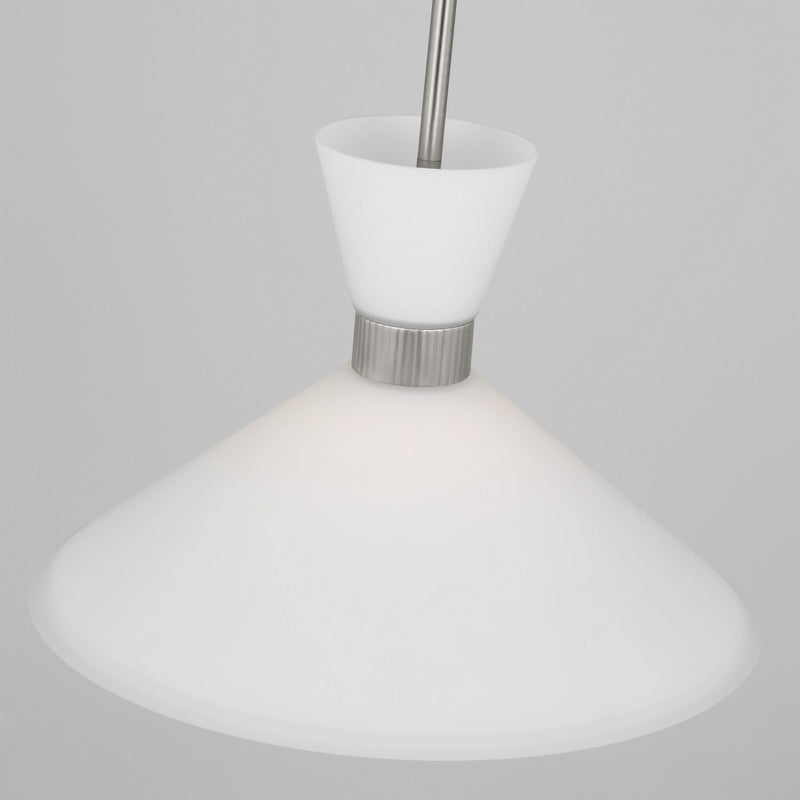 One Light Pendant<br /><span style="color:#4AB0CE;">Entrega: 4-10 dias en USA</span><br /><span style="color:#4AB0CE;font-size:60%;">PREGUNTE POR ENTREGA EN PANAMA</span><br />Collection: Belcarra<br />Finish: Brushed Steel
