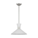 Visual Comfort Studio - DJP1091BS - One Light Pendant - Belcarra - Brushed Steel