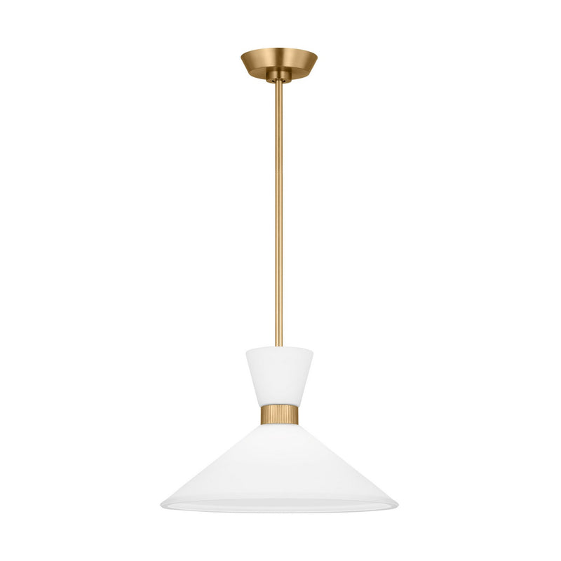 One Light Pendant<br /><span style="color:#4AB0CE;">Entrega: 4-10 dias en USA</span><br /><span style="color:#4AB0CE;font-size:60%;">PREGUNTE POR ENTREGA EN PANAMA</span><br />Collection: Belcarra<br />Finish: Satin Brass