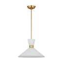 Visual Comfort Studio - DJP1091SB - One Light Pendant - Belcarra - Satin Brass