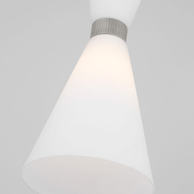 One Light Pendant<br /><span style="color:#4AB0CE;">Entrega: 4-10 dias en USA</span><br /><span style="color:#4AB0CE;font-size:60%;">PREGUNTE POR ENTREGA EN PANAMA</span><br />Collection: Belcarra<br />Finish: Brushed Steel