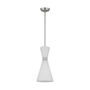 Visual Comfort Studio - DJP1101BS - One Light Pendant - Belcarra - Brushed Steel