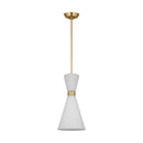 Visual Comfort Studio - DJP1101SB - One Light Pendant - Belcarra - Satin Brass