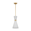 Visual Comfort Studio - DJP1101SB - One Light Pendant - Belcarra - Satin Brass