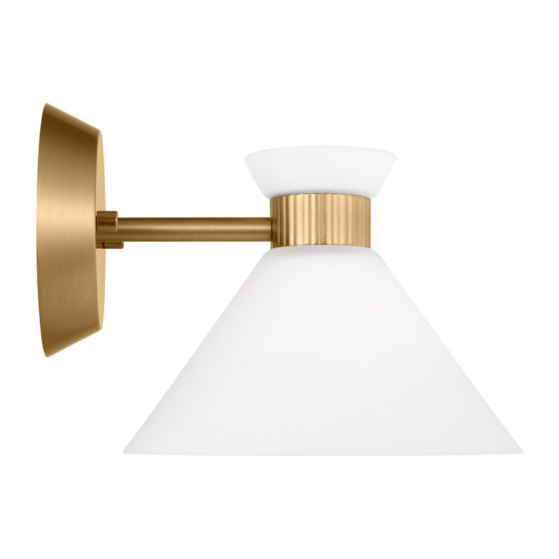 One Light Wall Sconce<br /><span style="color:#4AB0CE;">Entrega: 4-10 dias en USA</span><br /><span style="color:#4AB0CE;font-size:60%;">PREGUNTE POR ENTREGA EN PANAMA</span><br />Collection: Belcarra<br />Finish: Satin Brass