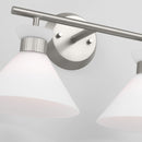Two Light Bath<br /><span style="color:#4AB0CE;">Entrega: 4-10 dias en USA</span><br /><span style="color:#4AB0CE;font-size:60%;">PREGUNTE POR ENTREGA EN PANAMA</span><br />Collection: Belcarra<br />Finish: Brushed Steel