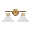 Two Light Bath<br /><span style="color:#4AB0CE;">Entrega: 4-10 dias en USA</span><br /><span style="color:#4AB0CE;font-size:60%;">PREGUNTE POR ENTREGA EN PANAMA</span><br />Collection: Belcarra<br />Finish: Satin Brass