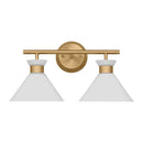 Two Light Bath<br /><span style="color:#4AB0CE;">Entrega: 4-10 dias en USA</span><br /><span style="color:#4AB0CE;font-size:60%;">PREGUNTE POR ENTREGA EN PANAMA</span><br />Collection: Belcarra<br />Finish: Satin Brass