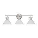 Visual Comfort Studio - DJV1013BS - Three Light Bath - Belcarra - Brushed Steel