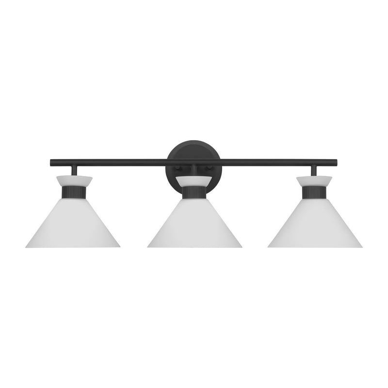 Visual Comfort Studio - DJV1013MBK - Three Light Bath - Belcarra - Midnight Black
