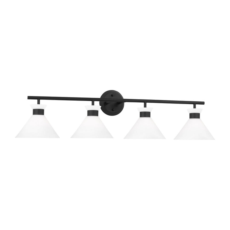 Four Light Bath<br /><span style="color:#4AB0CE;">Entrega: 4-10 dias en USA</span><br /><span style="color:#4AB0CE;font-size:60%;">PREGUNTE POR ENTREGA EN PANAMA</span><br />Collection: Belcarra<br />Finish: Midnight Black