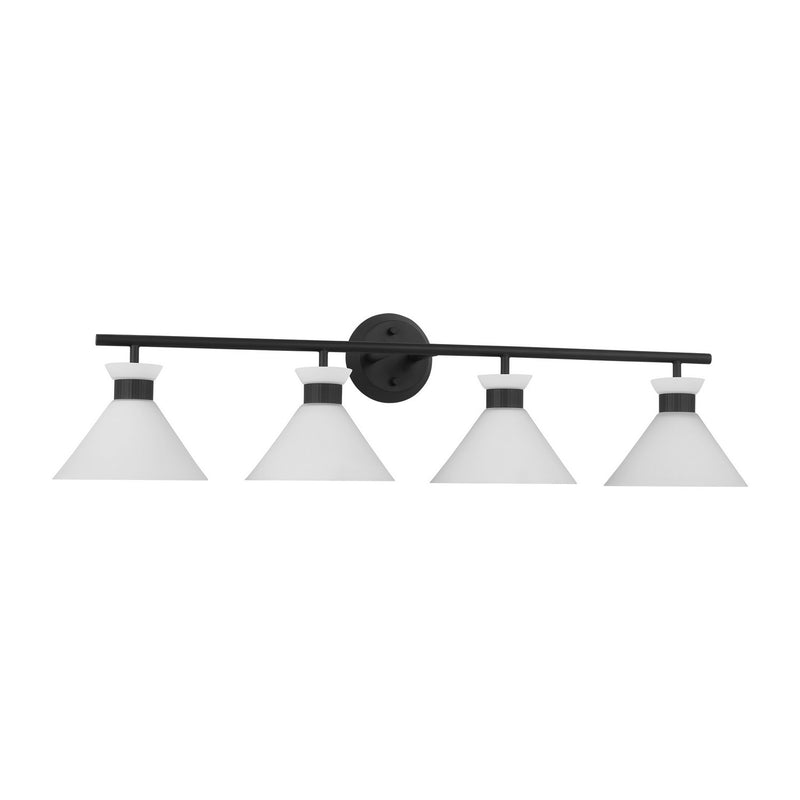 Four Light Bath<br /><span style="color:#4AB0CE;">Entrega: 4-10 dias en USA</span><br /><span style="color:#4AB0CE;font-size:60%;">PREGUNTE POR ENTREGA EN PANAMA</span><br />Collection: Belcarra<br />Finish: Midnight Black