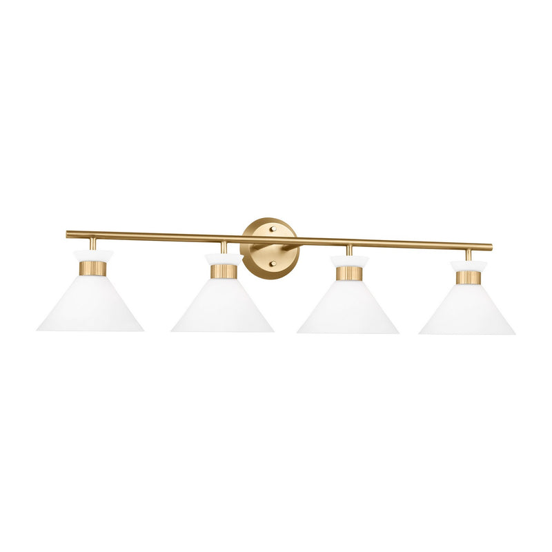 Four Light Bath<br /><span style="color:#4AB0CE;">Entrega: 4-10 dias en USA</span><br /><span style="color:#4AB0CE;font-size:60%;">PREGUNTE POR ENTREGA EN PANAMA</span><br />Collection: Belcarra<br />Finish: Satin Brass