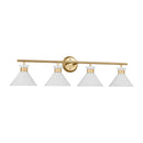 Four Light Bath<br /><span style="color:#4AB0CE;">Entrega: 4-5 semanas en USA</span><br /><span style="color:#4AB0CE;font-size:60%;">PREGUNTE POR ENTREGA EN PANAMA</span><br />Collection: Belcarra<br />Finish: Satin Brass