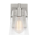 One Light Wall Sconce<br /><span style="color:#4AB0CE;">Entrega: 4-10 dias en USA</span><br /><span style="color:#4AB0CE;font-size:60%;">PREGUNTE POR ENTREGA EN PANAMA</span><br />Collection: Crofton<br />Finish: Brushed Steel