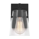 One Light Wall Sconce<br /><span style="color:#4AB0CE;">Entrega: 4-10 dias en USA</span><br /><span style="color:#4AB0CE;font-size:60%;">PREGUNTE POR ENTREGA EN PANAMA</span><br />Collection: Crofton<br />Finish: Midnight Black