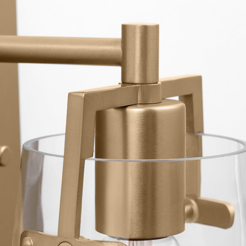 One Light Wall Sconce<br /><span style="color:#4AB0CE;">Entrega: 4-10 dias en USA</span><br /><span style="color:#4AB0CE;font-size:60%;">PREGUNTE POR ENTREGA EN PANAMA</span><br />Collection: Crofton<br />Finish: Satin Brass