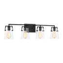 Four Light Bath<br /><span style="color:#4AB0CE;">Entrega: 4-10 dias en USA</span><br /><span style="color:#4AB0CE;font-size:60%;">PREGUNTE POR ENTREGA EN PANAMA</span><br />Collection: Crofton<br />Finish: Midnight Black