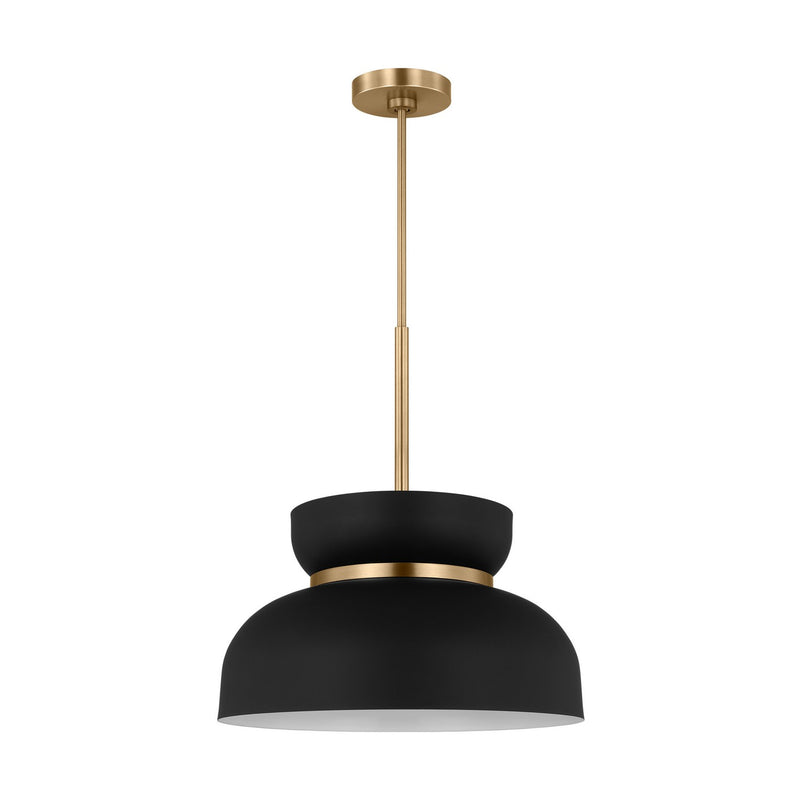 One Light Pendant<br /><span style="color:#4AB0CE;">Entrega: 8-9 semanas en USA</span><br /><span style="color:#4AB0CE;font-size:60%;">PREGUNTE POR ENTREGA EN PANAMA</span><br />Collection: Pemberton<br />Finish: Midnight Black