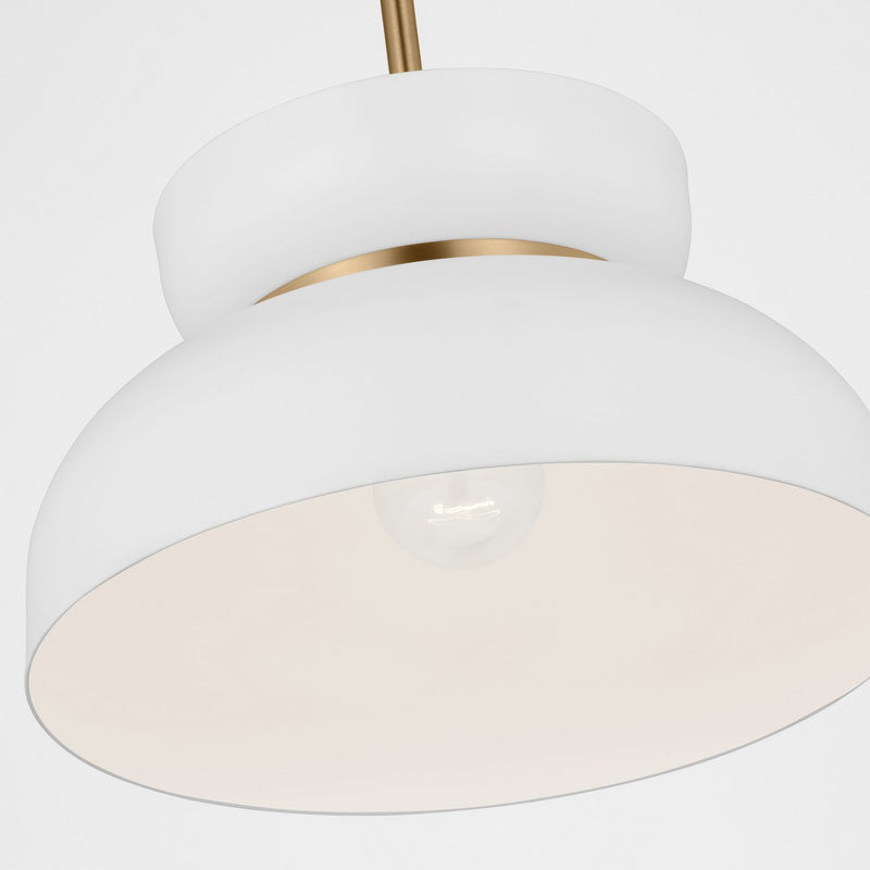 One Light Pendant<br /><span style="color:#4AB0CE;">Entrega: 4-10 dias en USA</span><br /><span style="color:#4AB0CE;font-size:60%;">PREGUNTE POR ENTREGA EN PANAMA</span><br />Collection: Pemberton<br />Finish: Matte White