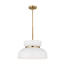 One Light Pendant<br /><span style="color:#4AB0CE;">Entrega: 4-10 dias en USA</span><br /><span style="color:#4AB0CE;font-size:60%;">PREGUNTE POR ENTREGA EN PANAMA</span><br />Collection: Pemberton<br />Finish: Matte White