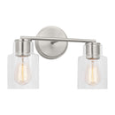 Two Light Bath<br /><span style="color:#4AB0CE;">Entrega: 4-10 dias en USA</span><br /><span style="color:#4AB0CE;font-size:60%;">PREGUNTE POR ENTREGA EN PANAMA</span><br />Collection: Sayward<br />Finish: Brushed Steel