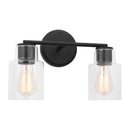 Two Light Bath<br /><span style="color:#4AB0CE;">Entrega: 4-10 dias en USA</span><br /><span style="color:#4AB0CE;font-size:60%;">PREGUNTE POR ENTREGA EN PANAMA</span><br />Collection: Sayward<br />Finish: Midnight Black