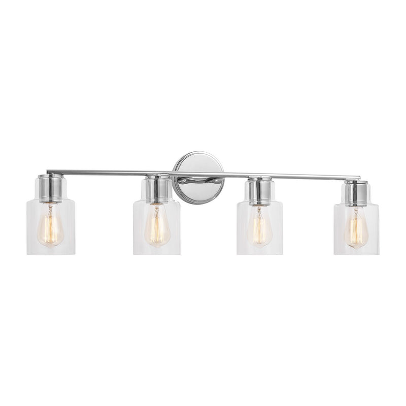 Four Light Bath<br /><span style="color:#4AB0CE;">Entrega: 10-11 semanas en USA</span><br /><span style="color:#4AB0CE;font-size:60%;">PREGUNTE POR ENTREGA EN PANAMA</span><br />Collection: Sayward<br />Finish: Chrome